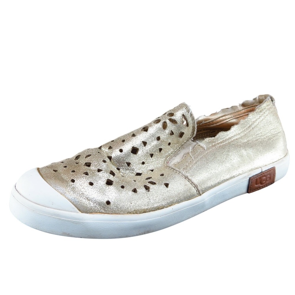 UGG Youth Girls Shoes Size 3 M Gold Fashion Sneakers Synthetic